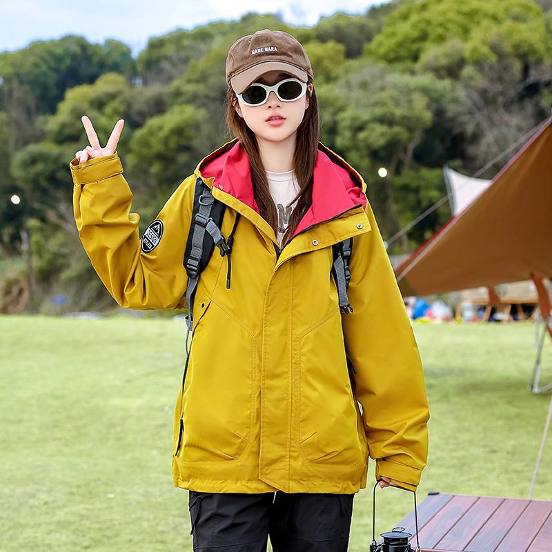 

Брендовая застежка Унисекс Большой размер Ветровка с капюшоном: Ветрозащитная повседневная куртка свободного кроя на весну/осень 2XL 165-190 cm