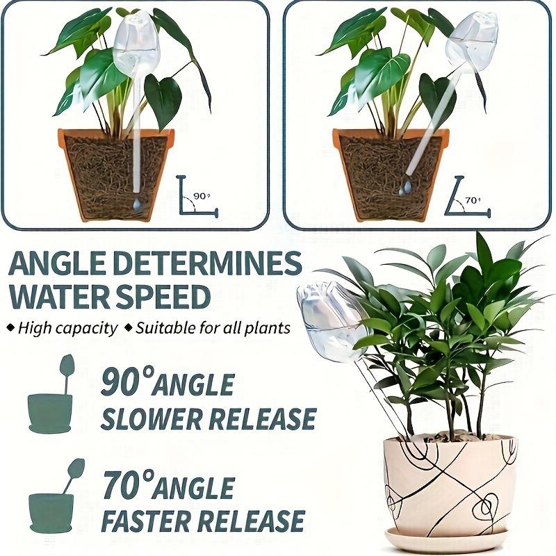 Upgraded Version Tulip Shaped Plant Watering,Slow Drip Design, Automatic Irrigation Suitable for Indoor/outdoor Potted Plants and Hanging Baskets