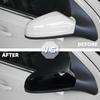 For Vauxhall/Opel Astra H MK5 2004-2009 Car Side Mirror Covers High-quality Glossy Black Mirror Caps Car Accessories