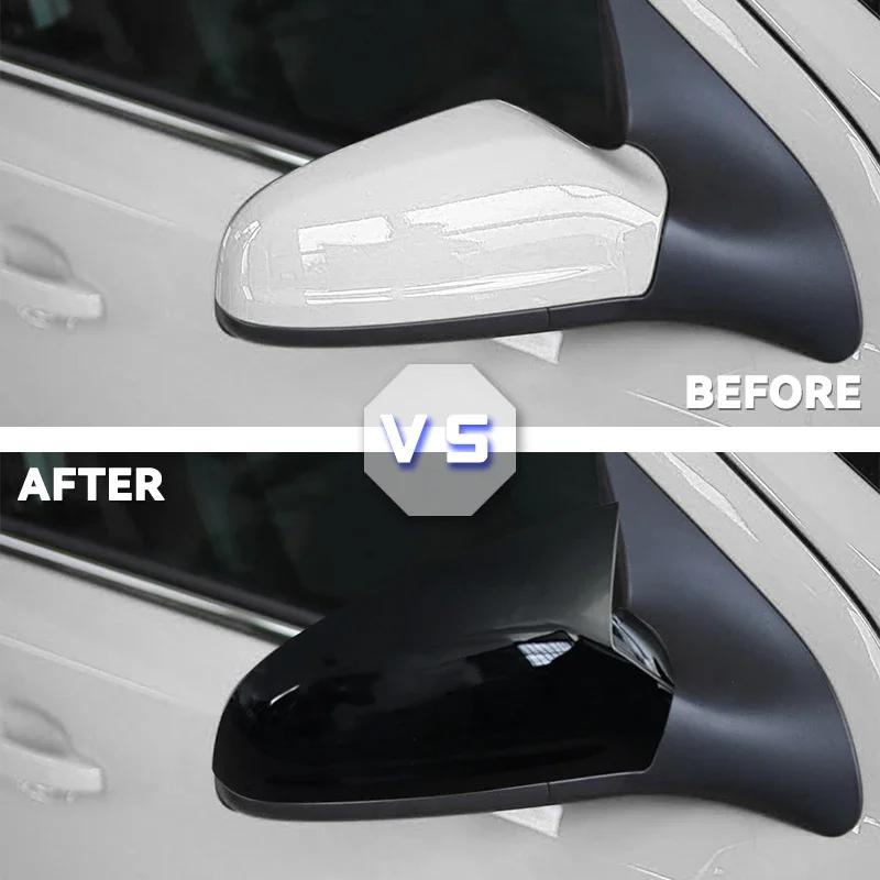 For Vauxhall/Opel Astra H MK5 2004-2009 Car Side Mirror Covers High-quality Glossy Black Mirror Caps Car Accessories