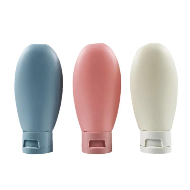 Flacone Squeeze a Conchiglia con Tubo da 60 ml Erogatore Shampoo Lavaggio Viso Cosmetici da Viaggio Bagnoschiuma Lozione