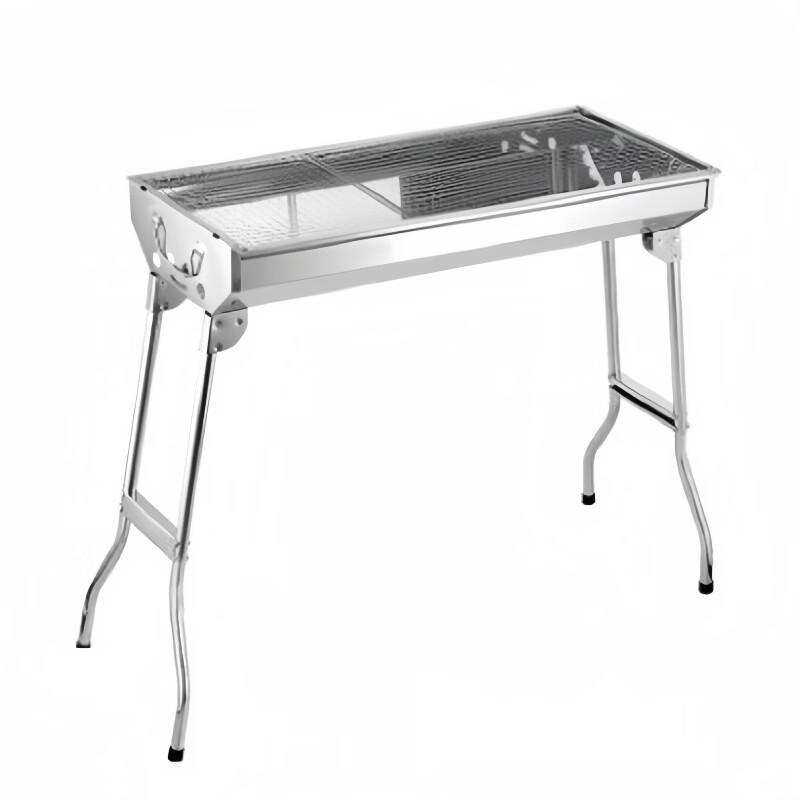 Oeny Portable Stainless Steel Folding BBQ Grill 73x33x71cm