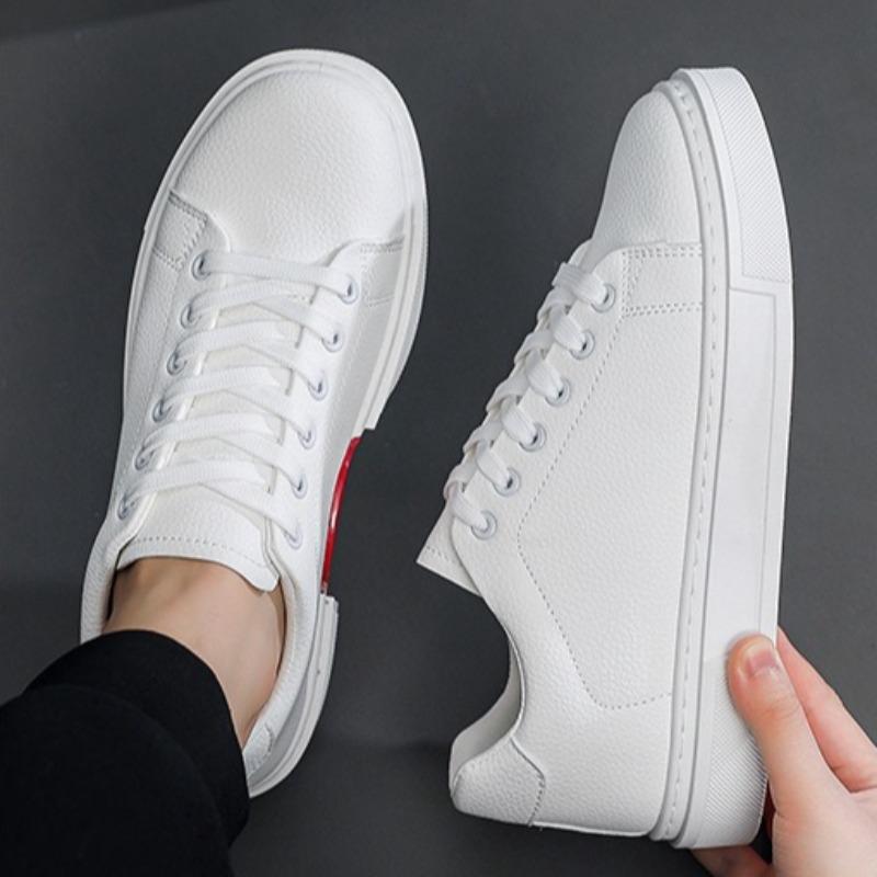 Men's Sneakers High Quality Leather Casual Shoes Luxury Business Office Shoes Trendy Skateboard Shoes Zapatillas Hombre