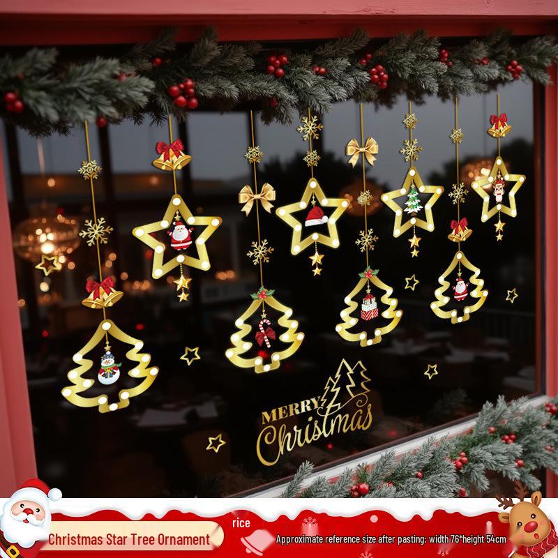 Santa Claus Window Cling Christmas Decoration Decal