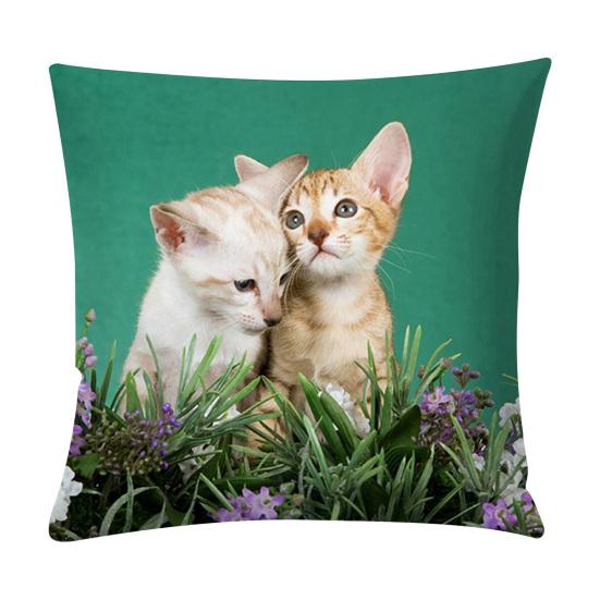

Многофункциональные чехлы-подушки с милыми кошками, квадратная наволочка, декор для дивана