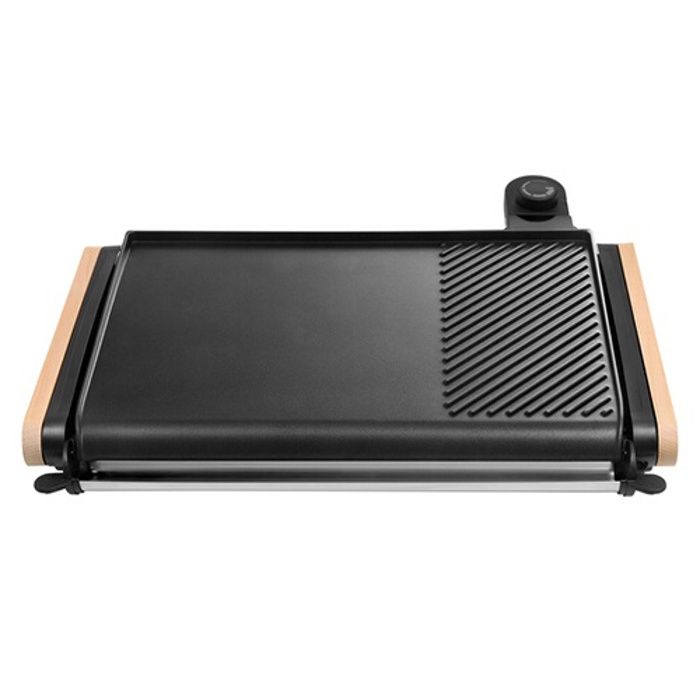 Plancha électrique - lagrange - grill' equilibre® - 2000 w - noir - plaques anti-adhésives