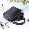 Casual Business Crossbody Satchel Classic Pattern Shoulder Messenger Bag Wide Strap Small Square for Travel Work Male Sling Bags