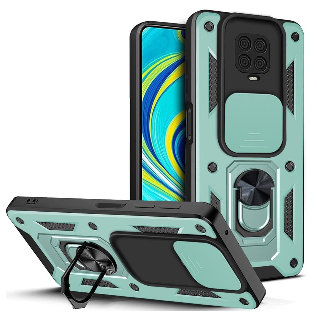 For Redmi Note 9 Pro Car Magnetic Holder Ring Back Cover For Xiaomi Redmi Note9 Pro Case Slide Camera Armor Phone Case