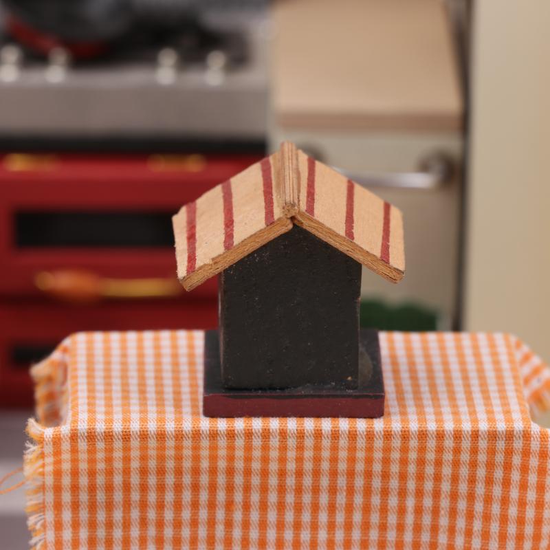 

1/12 Dollhouse Simulation Wood Bird House Bird Cage Model Dollhouse Mini Fairy Garden Decoration Micro Landscape Ornament