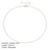 Fashion Jewelry Necklaces Cable Chain Stainless Steel 14k Gold Plated Cross Link Chain Necklace for Women