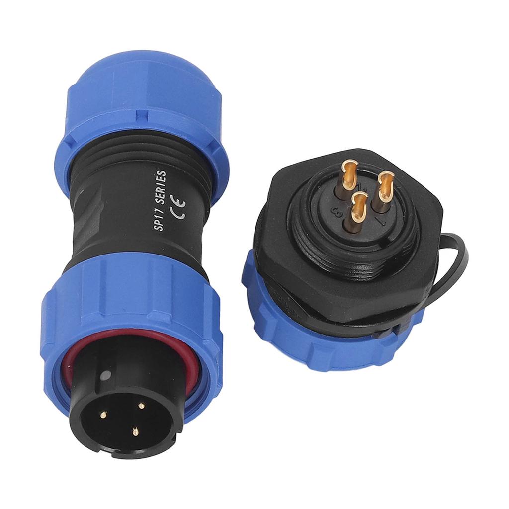 Priză de aviație IP68 Conector impermeabil 3 pini 3 găuri Adaptor de alimentare electrică SP17