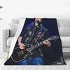 Tom Kaulitz Flanelldecke Gitarrist Deutsche Rockband Warm Weich Überwurfdecke für Stuhl Reise Lustige Tagesdecke Sofa Bettbezug