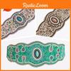 Bohemian Ethnic Beaded Waist Belt With Rhinestone Accents For Vintage Festival Look