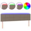 VidaXL Tête de Lit à LED Meuble de Chambre à Coucher Accessoire de Lit Double Tête de Cadre de Lit Intérieur Taupe 3121638