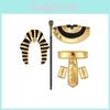 Ägyptisches Königinnen Kostüm Set Mit Handgefertigten Polyester Accessoires Für Halloween Cosplay Erwachsene