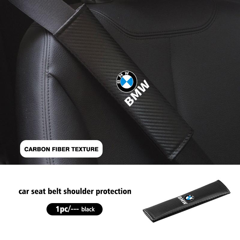 1/2Pcs Leather Car Seat Belt Shoulder Protector Seat Belt Cover For BMW E46 E90 E60 F10 E39 F30 E36 E87 E90 E30 E53 F31 E92 msdf34