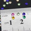 12 Colors Glitters 3mm Acrylic Nail Decoration Stickers DIY Tips Manicure Wheel