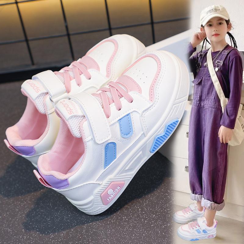 Girls shoes 2025 autumn new children's board shoes non-slip breathable autumn sports shoes girls middle-aged and older children's leisure