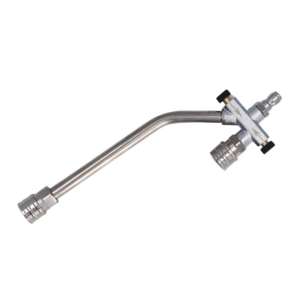 Foam Cannon Dual Connector Accessory Pressure Washer Double Tip Attachment 1 4in Quick Connect with 7 Sprayer Nozzles