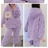 Women's Autumn/Winter Coral Fleece Warm Pajama Set