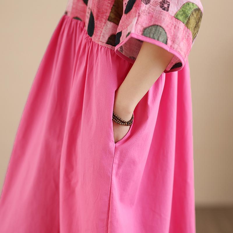 DIMANAF New 2026 Women Plus Size Summer Beach Lady Long Dress Loose Oversize Maxi Floral Print Fashion