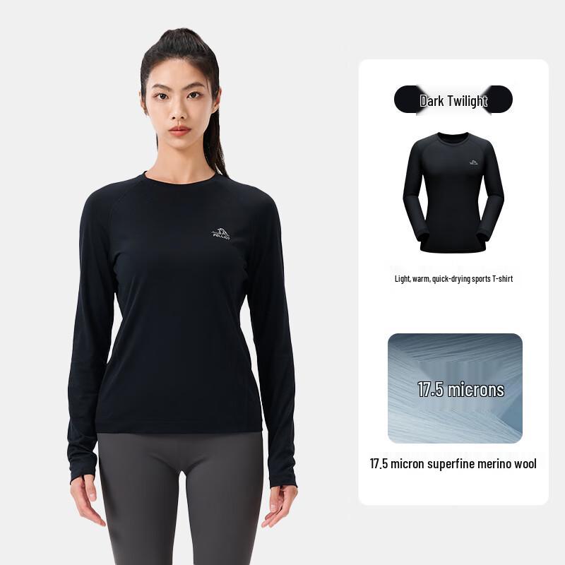 

Pelliot Women s Long-Sleeve Merino Wool T-Shirt L