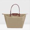 (L(52x32x20cm), Royal Blue) Classic Solid Color Lady Oxford Cloth Shopping Bag Nylon Shoulder Handbag Foldable Storage Bag Women's Waterproof Handbag