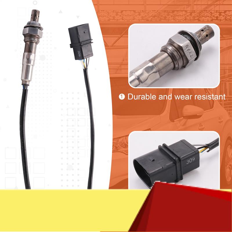 

5 Wires Oxygen Sensor 06A906262BR For V W Golf Plus Touran 1.6 & A3 2003-2011 1.6 Lambda Probe Sensors 06A906262CF-M53K чорний