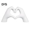 Statua in resina a forma di cuore con gesto a forma di cuore, scultura, decorazione per ufficio, matrimonio, scrivania