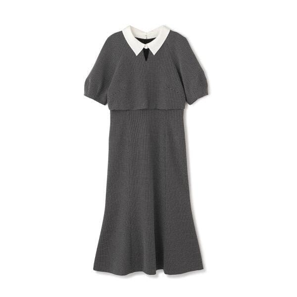 JILL by JILL STUART Casual Dress [Pre-order: Arrives Mid- To Late March] Front Slit Collar Layered Dress, Women's, Beige