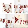Christmas Banner Garlands With Glove And Sock Design For Holiday Party Decor