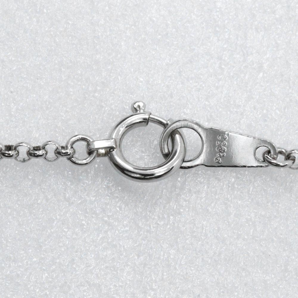 Necklace PtPlatinum/sapphire/diamond 5.9g Women Used