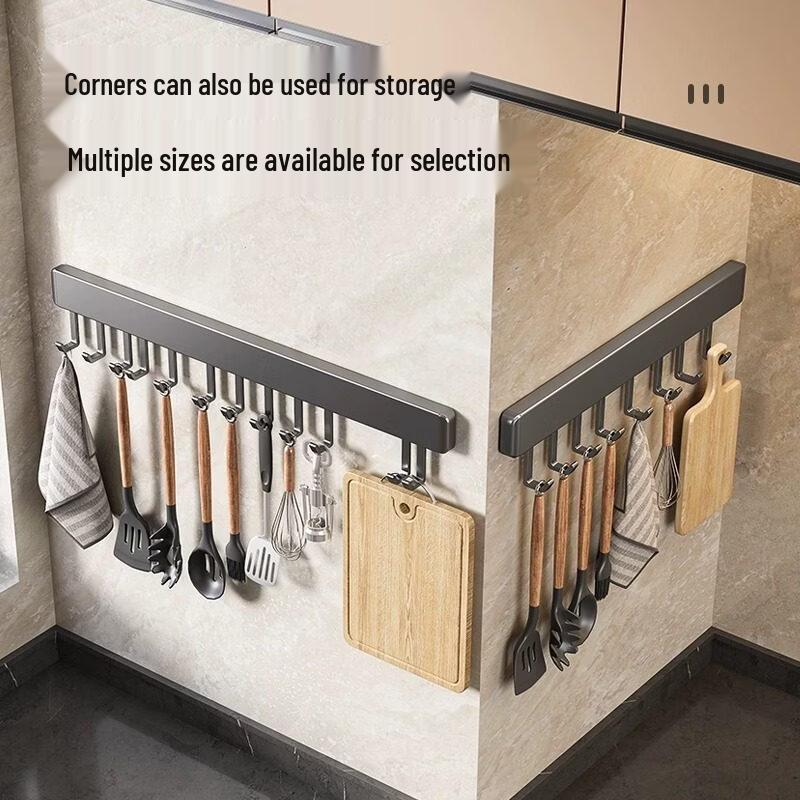 Yipan No-Drill Wall-Mounted Kitchen Hook Rack