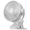 USB Rechargeable Silent Clip Fan for Desk or Wall