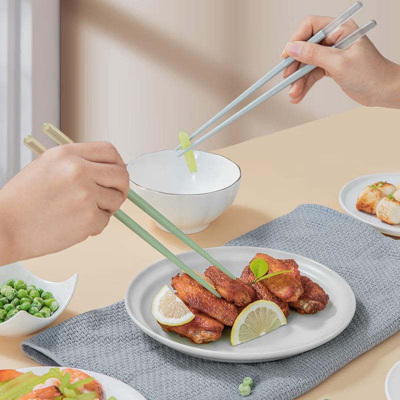 KOBACH Colorful Alloy Chopsticks - 10 Pairs Set