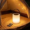 Solar-powered Rechargeable LED Touch Control Dimmable Portable Desk Lamp Small Night Light 16 Colors RGB for Outdoor Camping