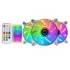 Ventilateurs boitier - mars gaming - mf-3d rgb - 12cm - blanc - flux d'air puissant et silencieux