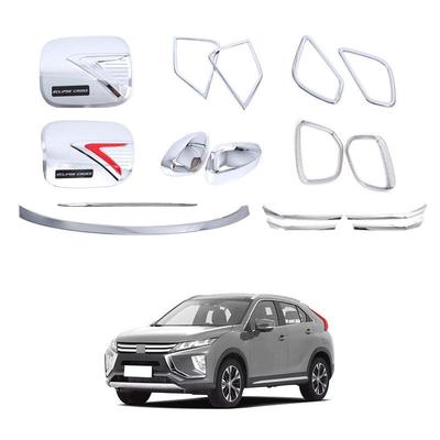Compatible Exterior Trim for Mitsubishi Eclipse Cross: Fuel Cap, Mirrors, Logos, Bumper, and Spoiler
