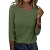 Women's And Winter Slim Bottom T-shirt Fashion Casual Color Pullover Long Sleeve Top