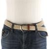 Canvas Elastic Waistband Knitted Thin Stretch Waist Belts Casual Woven Belt  Jeans