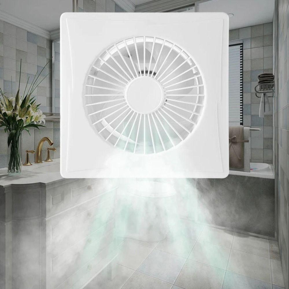 Round Boosted Impeller Fan White Solar Exhaust Fan Durable Solar Panel Fan  Cooling