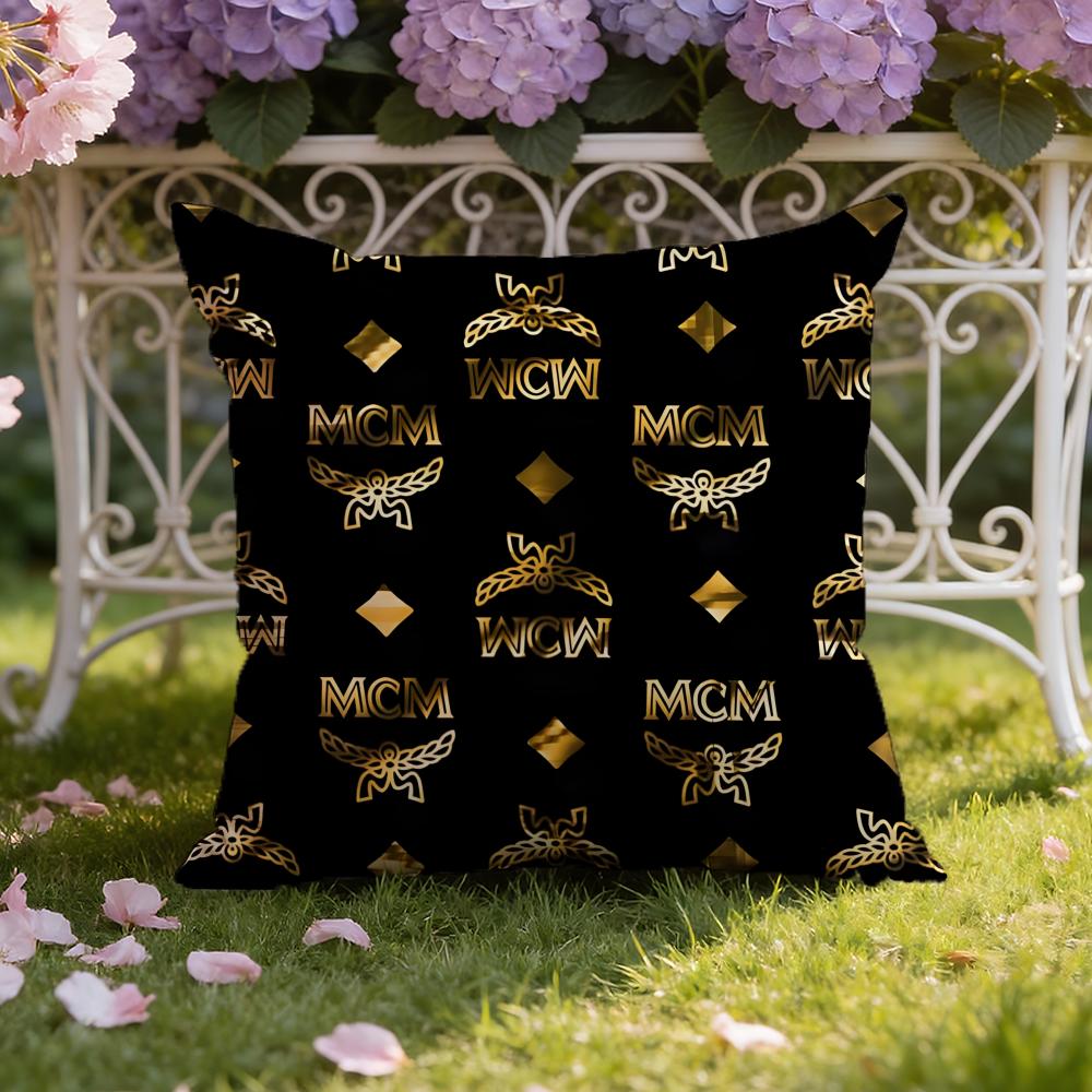M-MCM-M Marke Kissenbezug für Zuhause & Auto, Doppelszenen-Kissenbezug: Wendbar für Premium-Komfort 45X45cm