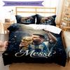 Messi World Cup Champion Personalized Name Bedding Set,Premium Bed Linen for Bedroom Home Decoration,Perfect Collectible Gift for Messi Fans,Easy Care