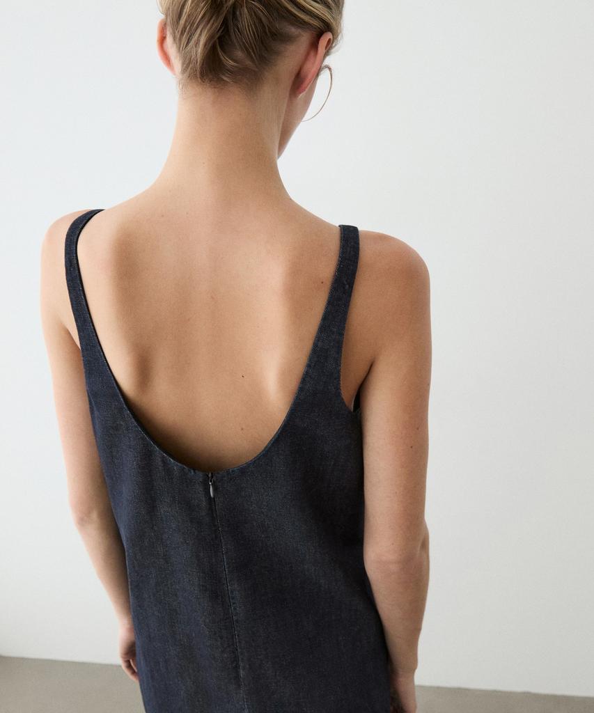 Masimodutti Denim Mini Dress