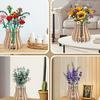 3D Wooden Puzzle Vase for Flowers Vase Bouquet Building Set DIY Wooden Puzzle Craft Hobbies Kit Home Bedroom Decor Gift