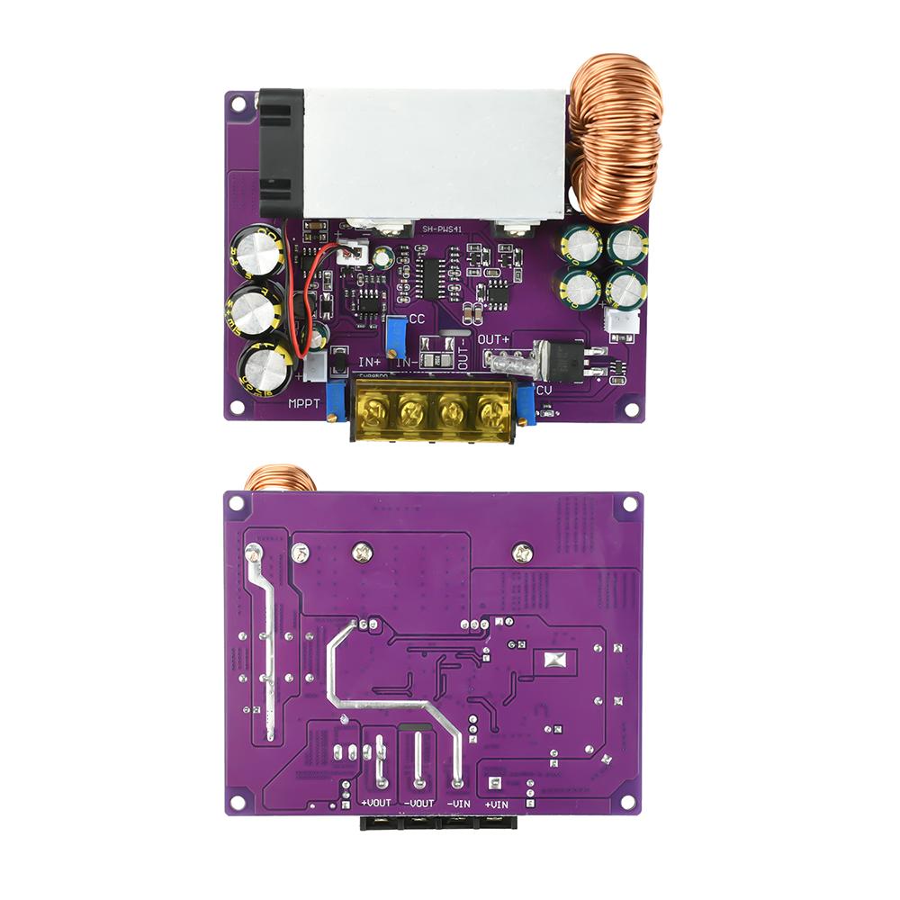 

800W 25A MPPT Solar Charger Power Supply Module 36V-90V to 2-60V DC-DC Step Down Buck Converter Auto Charging Board Ideal Diode