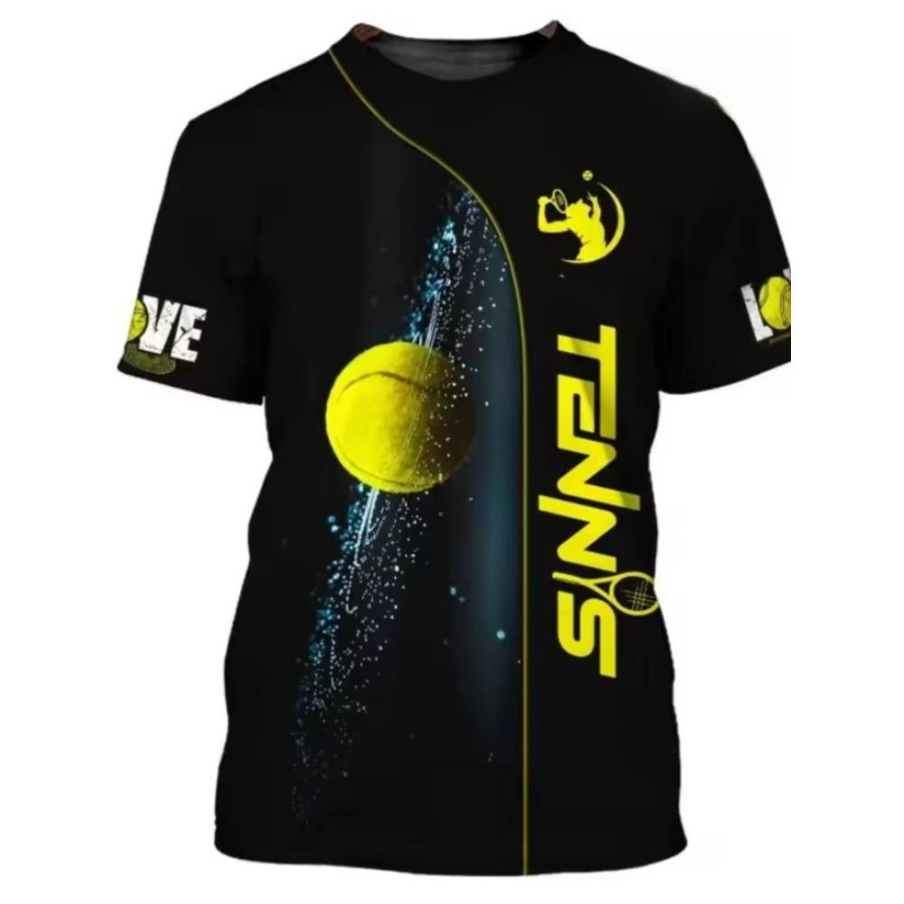 Fashion 3D Ball Pattern T Shirt for Men Hip Hop Trend Harajuku Streetwear Casual O-neck Short Sleeve Summer Loose Tops