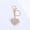Fashion Heart Key Holder Rhinestoned Keyring Zinc Alloy Keychain Hanging Pendant Charm For Everyday Carry