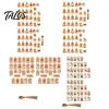 Holiday Souvenir Tags 50Pcs Christmas Tree Gift with Hemp Rope, Brown Paper Tags, Winter Party Favors Hanging Name Labels for DIY Xmas Wrapping