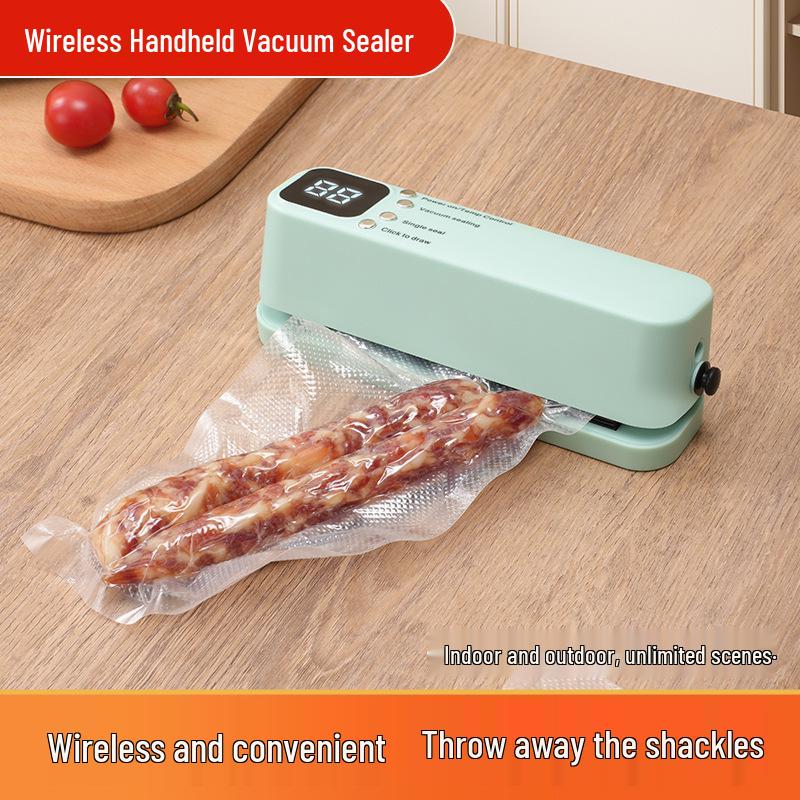 Rechargeable Mini Wireless Vacuum Sealer for Food Storage